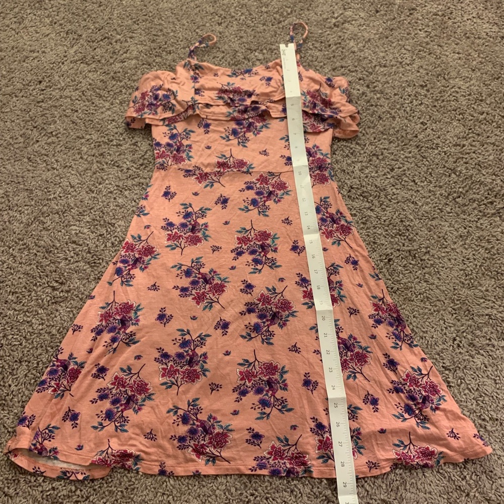 NWT Floral Print Pink Ruffle top Sundress - Picture 7 of 7
